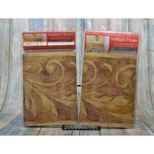 York Wallcoverings Scroll Prepasted Wallpaper Border 15' x 6.75" No Glue BUNDLE